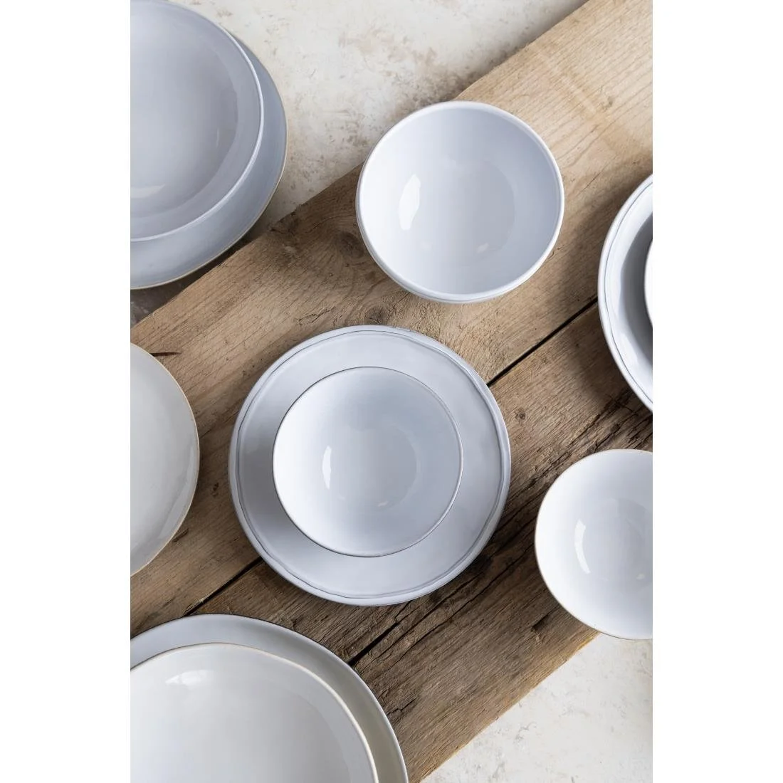 Olympia Raw Recycled Clay Coupe Plates White 220mm (6 Pack) - Image 8