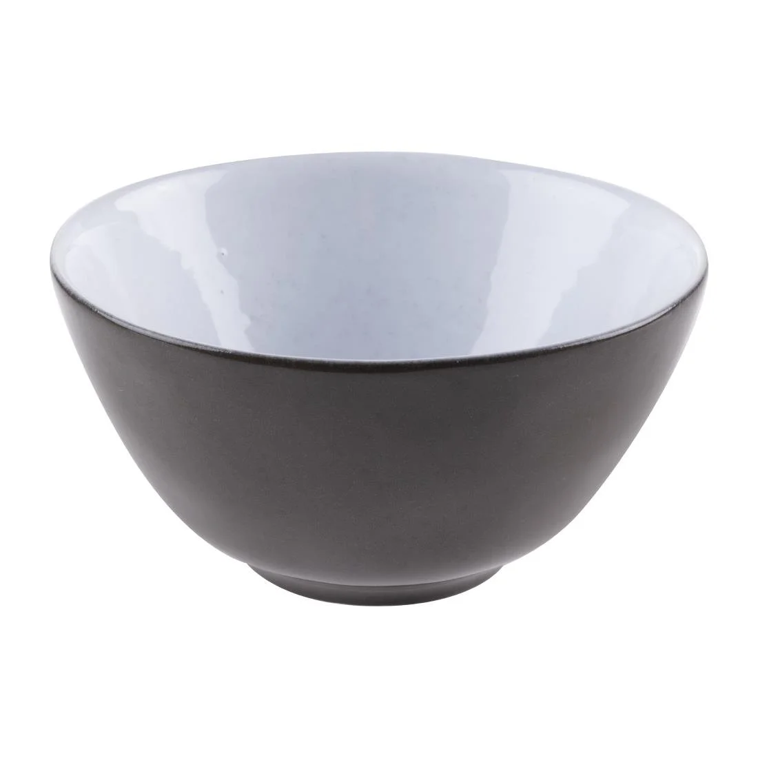 Olympia Raw Recycled Clay Deep Bowls Charcoal 140mm (6 Pack)