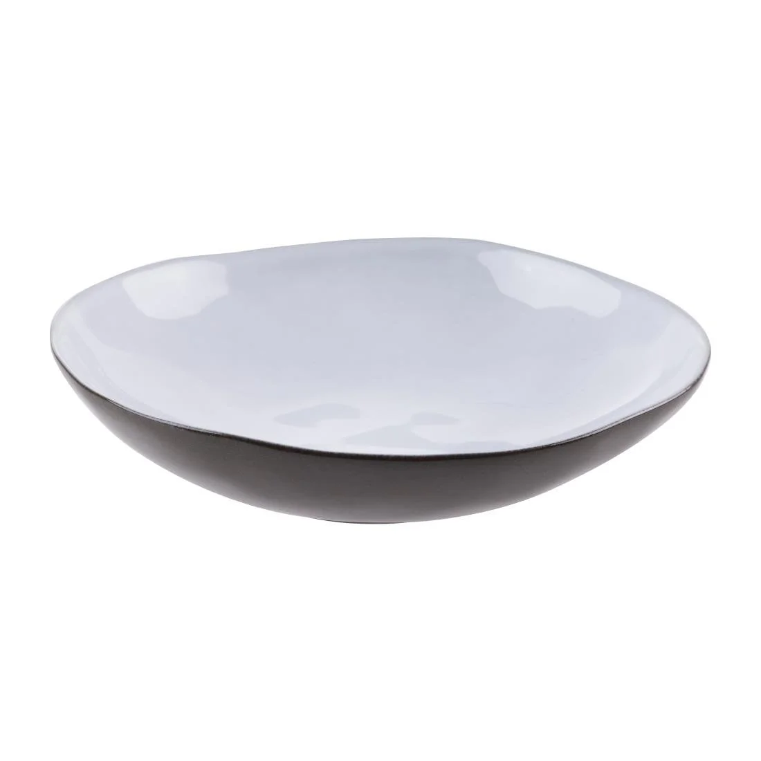 Olympia Raw Recycled Clay Coupe Bowls Charcoal 230mm (6 Pack)