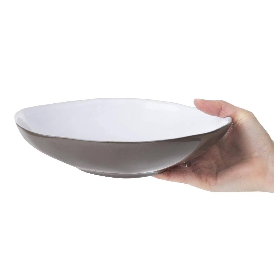Olympia Raw Recycled Clay Coupe Bowls Charcoal 230mm (6 Pack) - Image 10