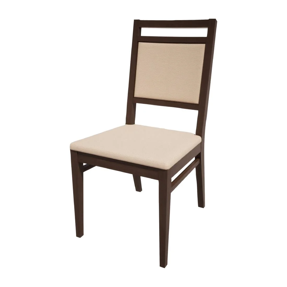 Bolero Bespoke Bia A Side Chair in Cream/Wenge
