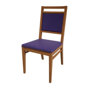 Bolero Bespoke Bia A Side Chair in Blue/Oak