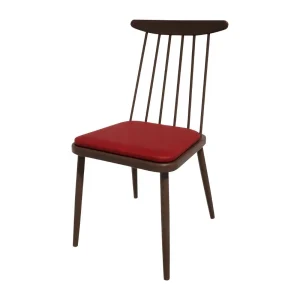 Bolero Bespoke Frank Side Chair Red/Wenge