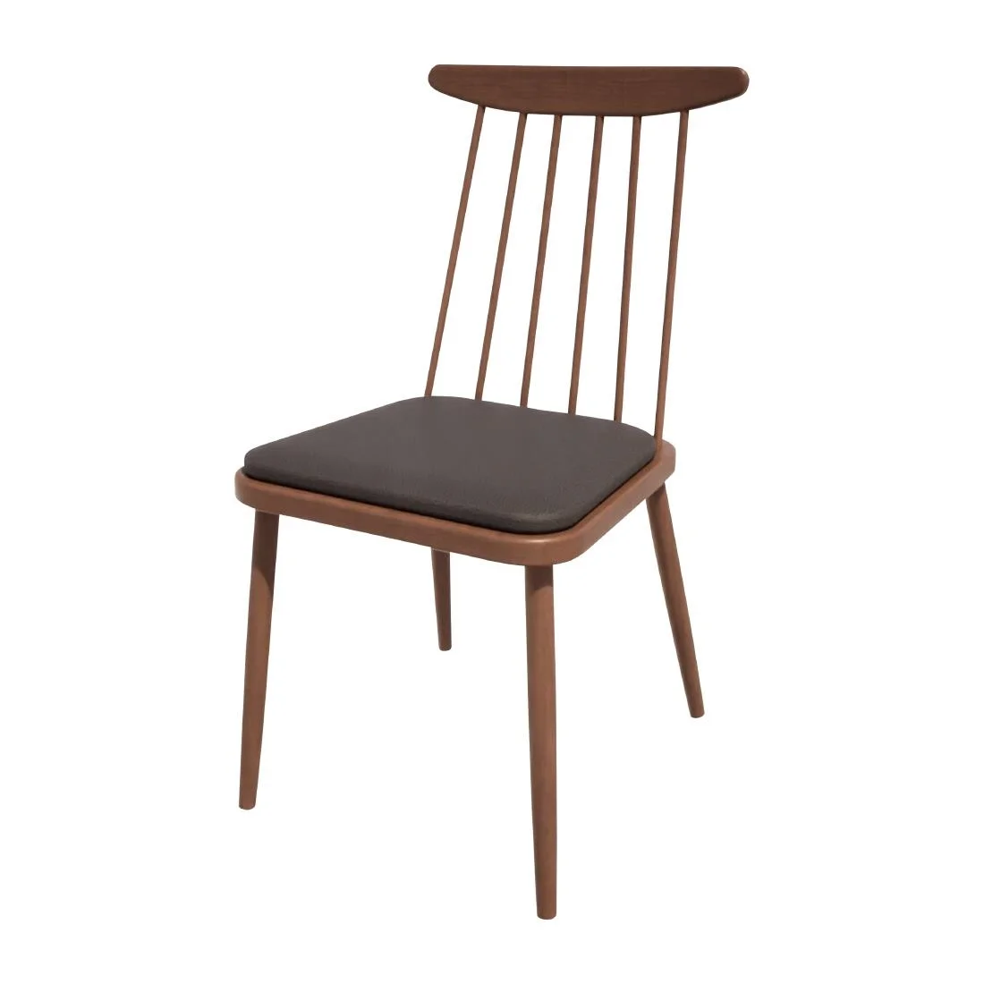 Bolero Bespoke Frank Side Chair Anthracite/Walnut