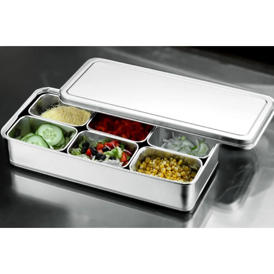 Louis Tellier Japanese Container with Six Compartments 328x148x63mm - Image 3