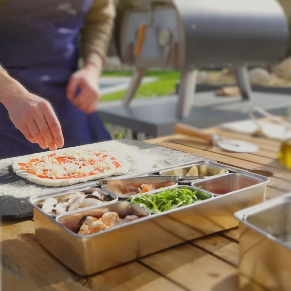 Louis Tellier Japanese Container with Six Compartments 328x148x63mm - Image 2