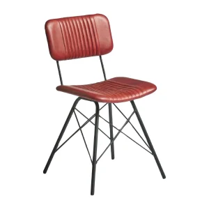 Duke Side Chair Vintage Red (Pack of 2)