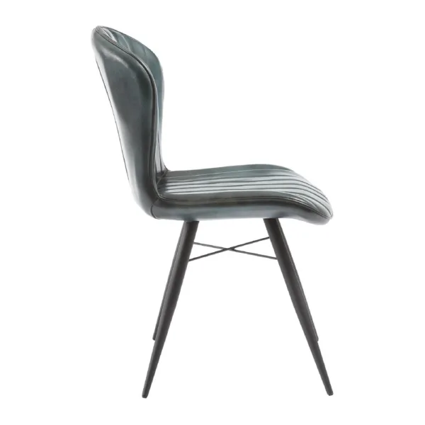 Lena Side Chair Steel Grey (Pack of 2)