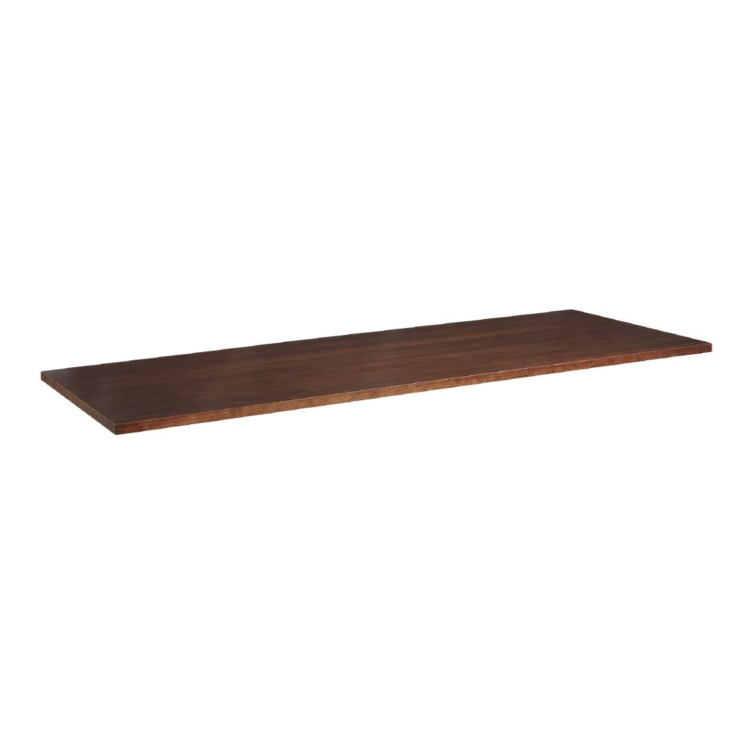 Solid Ash Dark Walnut Rectangular Table Top 1200x700mm