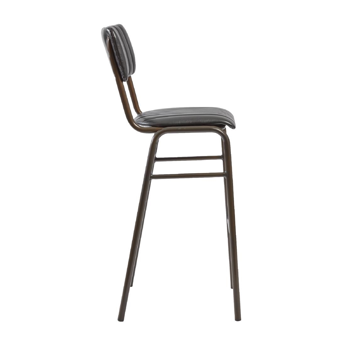 Tavo Stacking Bar Stool Vintage Black (Pack of 2)