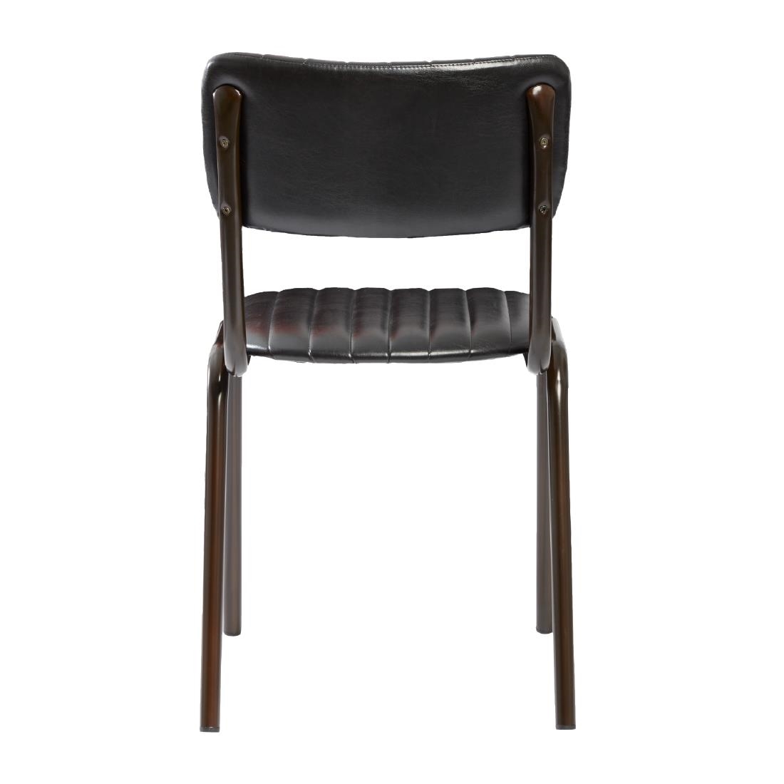 Tavo Stacking Side Chair Vintage Black (Pack of 2)