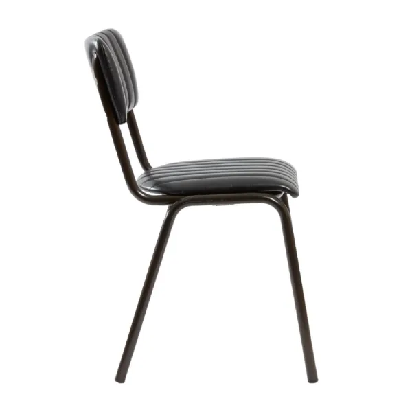 Tavo Stacking Side Chair Vintage Black (Pack of 2)