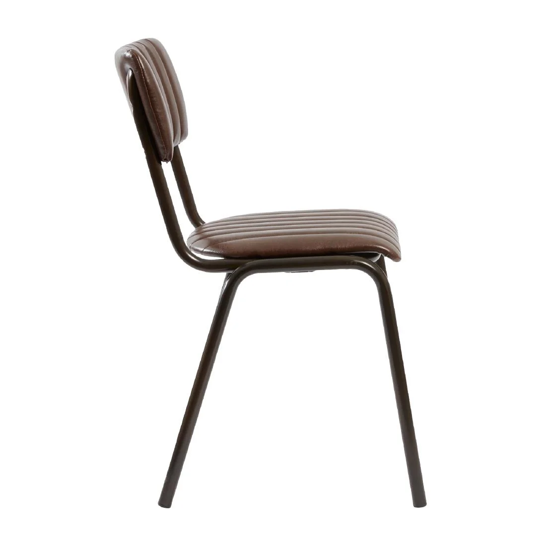 Tavo Stacking Side Chair Vintage Brown (Pack of 2) - Image 4