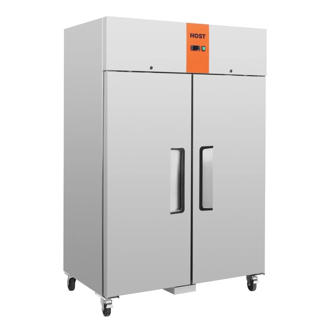 HOST Commercial Double Door Upright Fridge Stainless Steel 1200Ltr HOST1015UR - Image 1