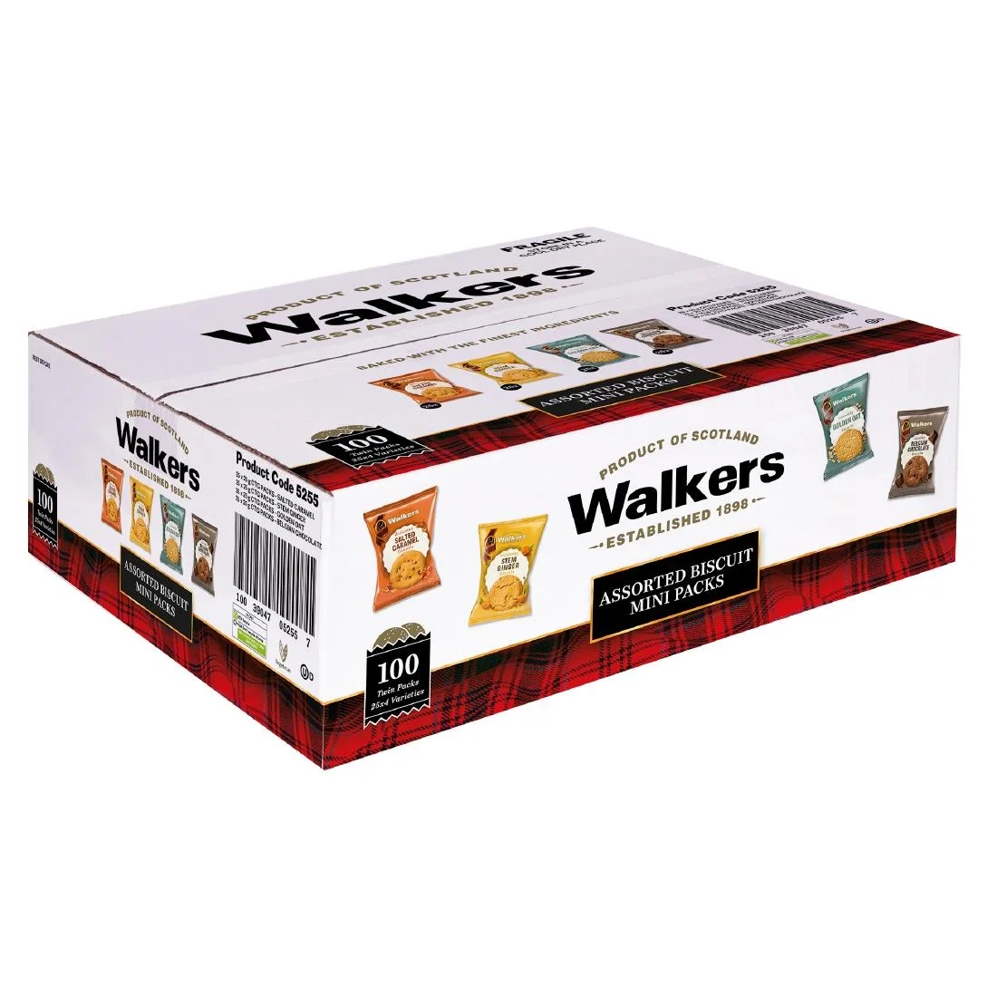 Walkers Mini Pack Assorted Biscuits (100 Pack)