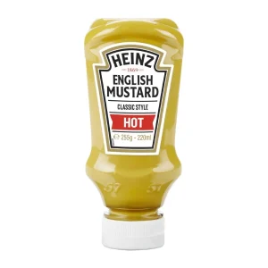 Heinz Table Top Hot English Mustard 220ml (8 Pack)