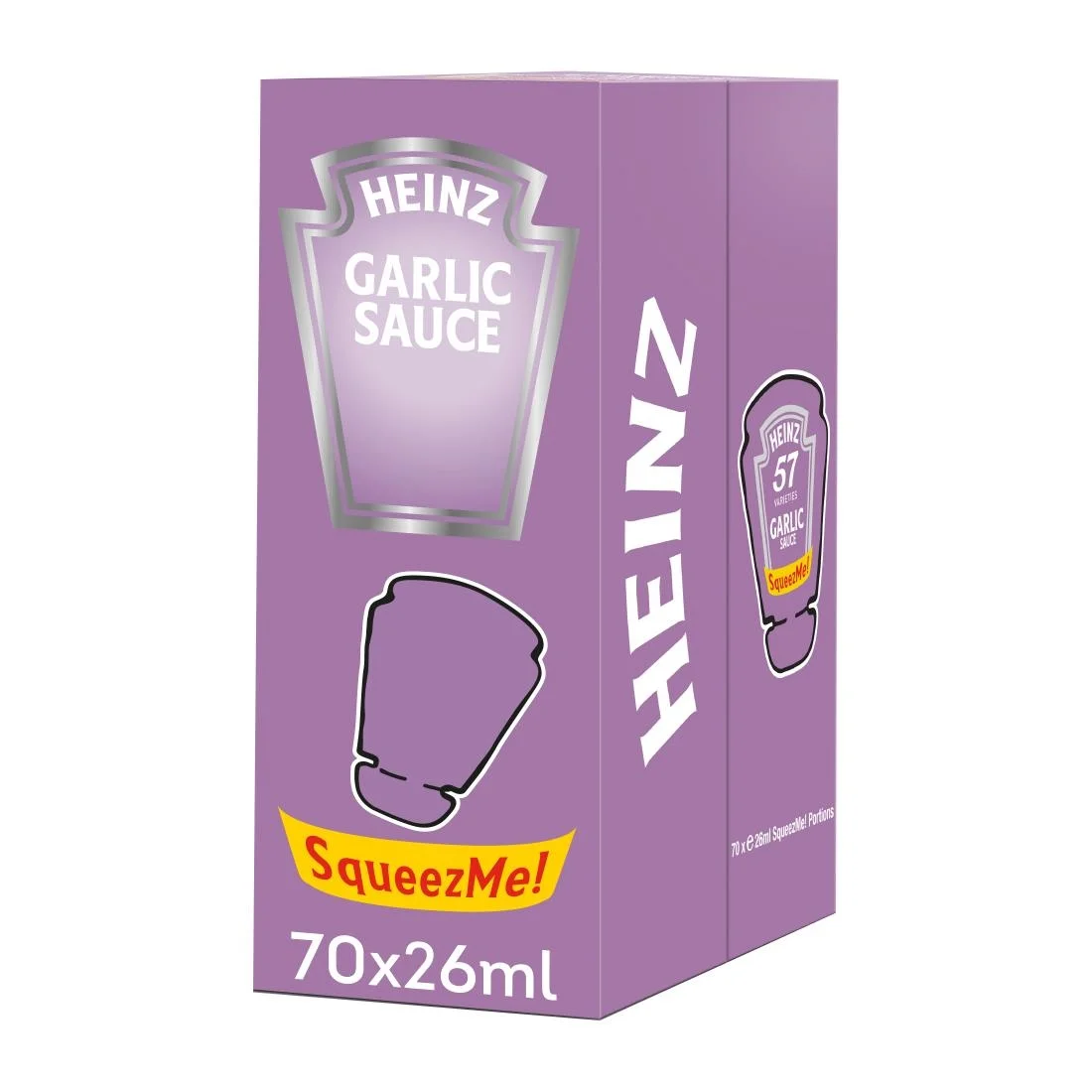 Heinz Garlic Sauce SqueezMe! Sachets 26ml (70 Pack)