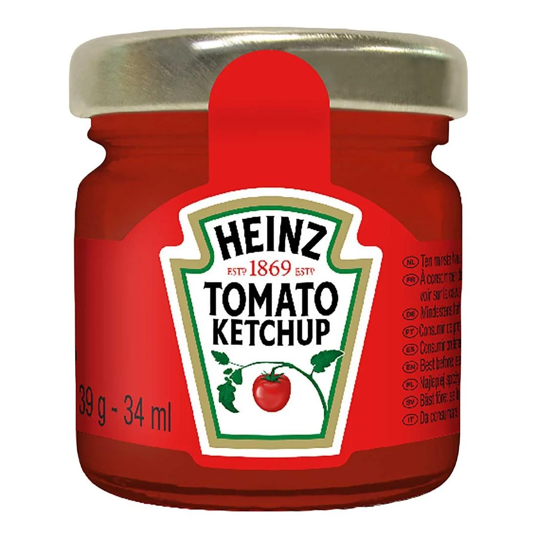 Heinz Tomato Ketchup Mini Glass Jars 39g (80 Pack)