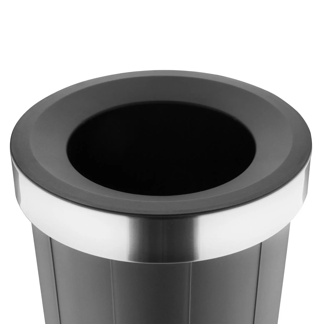Bolero Bin with Open Top Lid Black 60Ltr - Image 3