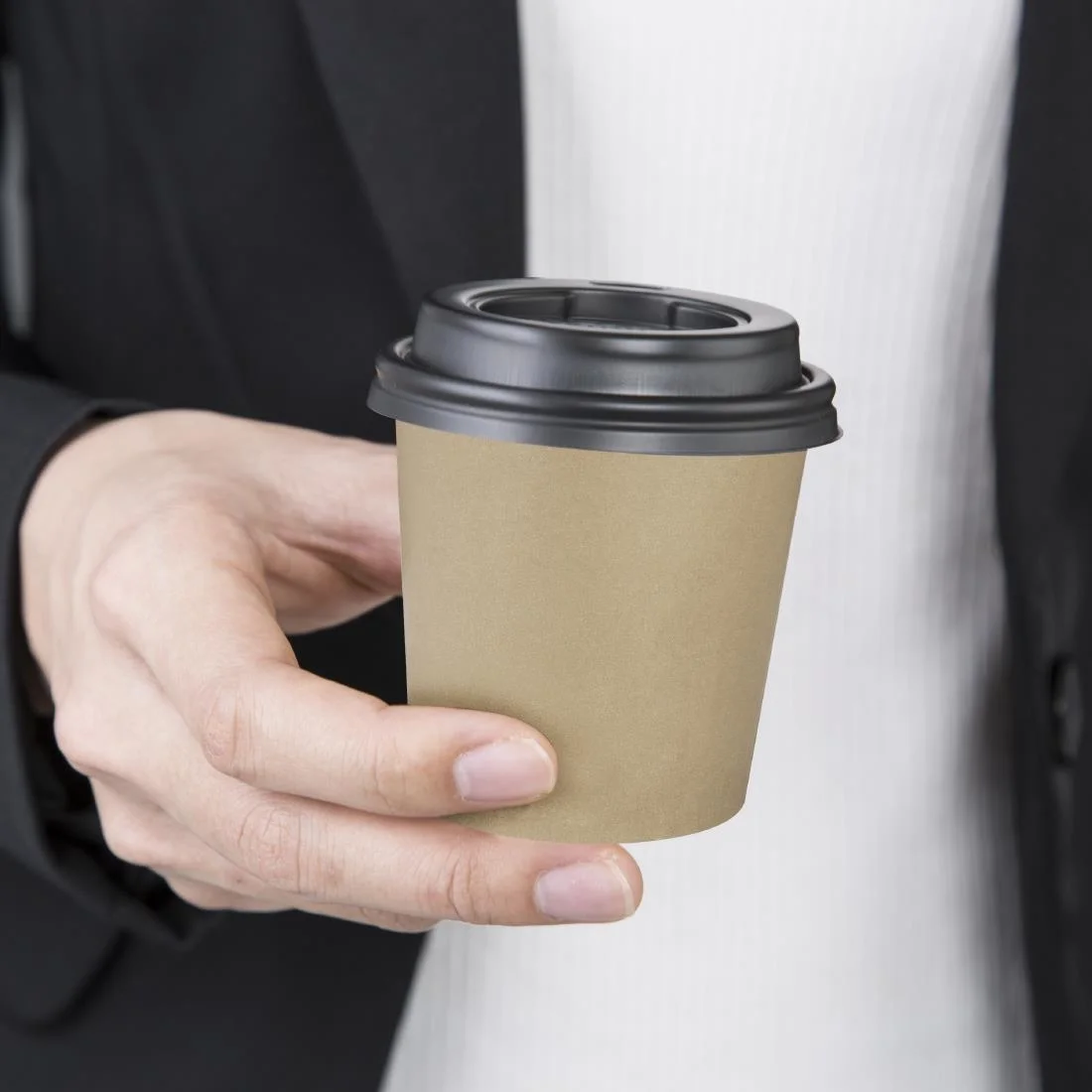 Fiesta Recyclable Hot Cups Single Wall Kraft 6oz (1000 Pack) - Image 5