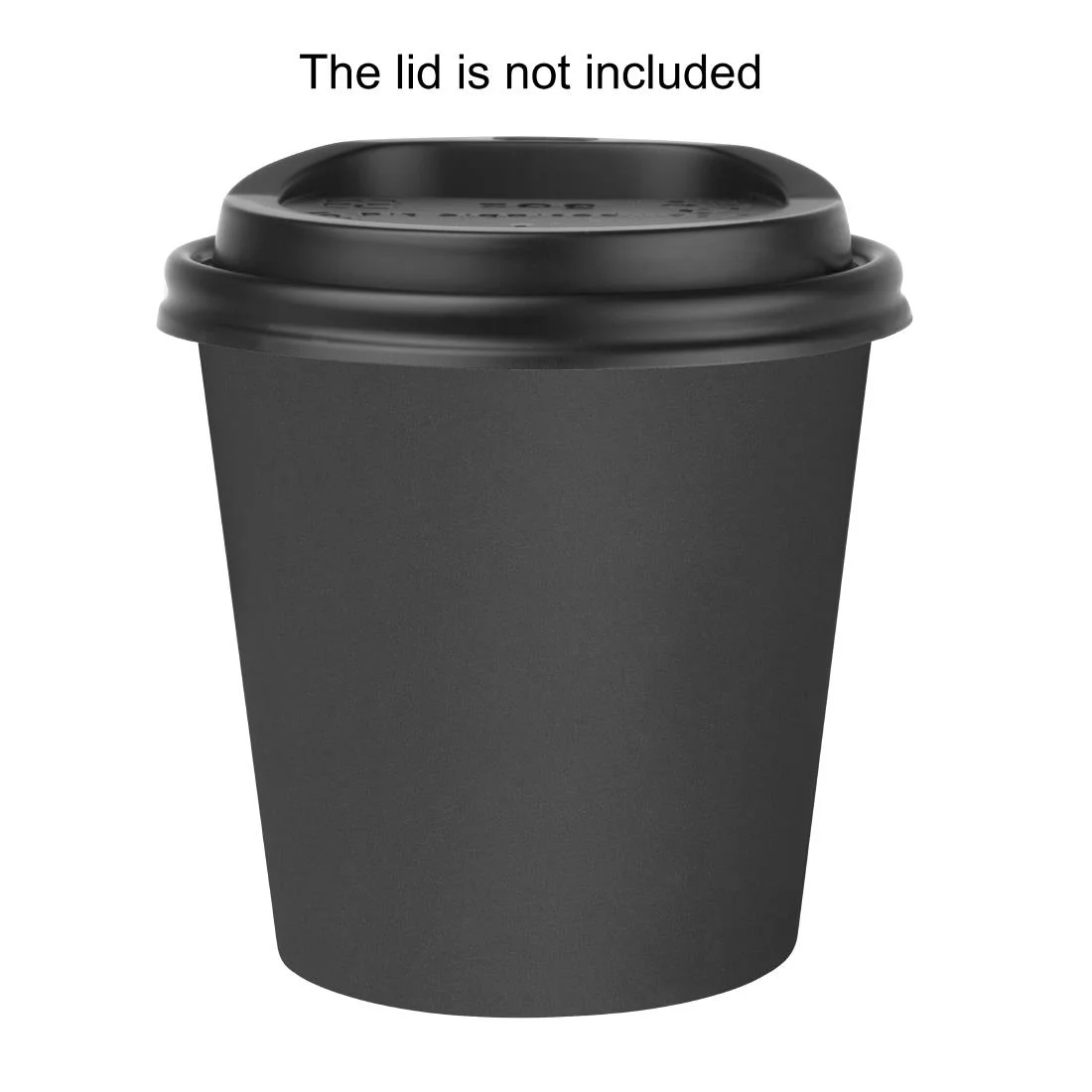 Fiesta Recyclable Hot Cups Single Wall Black 6oz (50 Pack) - Image 3