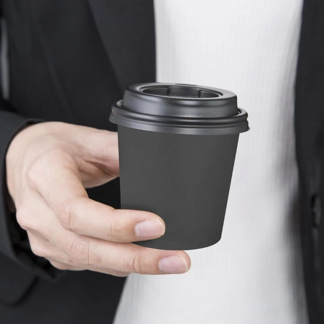 Fiesta Compostable Hot Cups Single Wall Black 6oz (50 Pack) - Image 11
