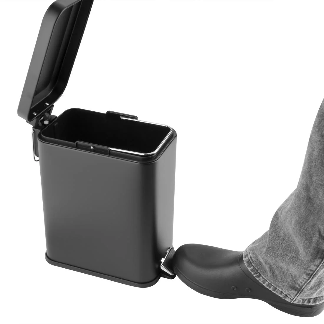 Jantex Slim Pedal Bin Black 5Ltr - Image 6