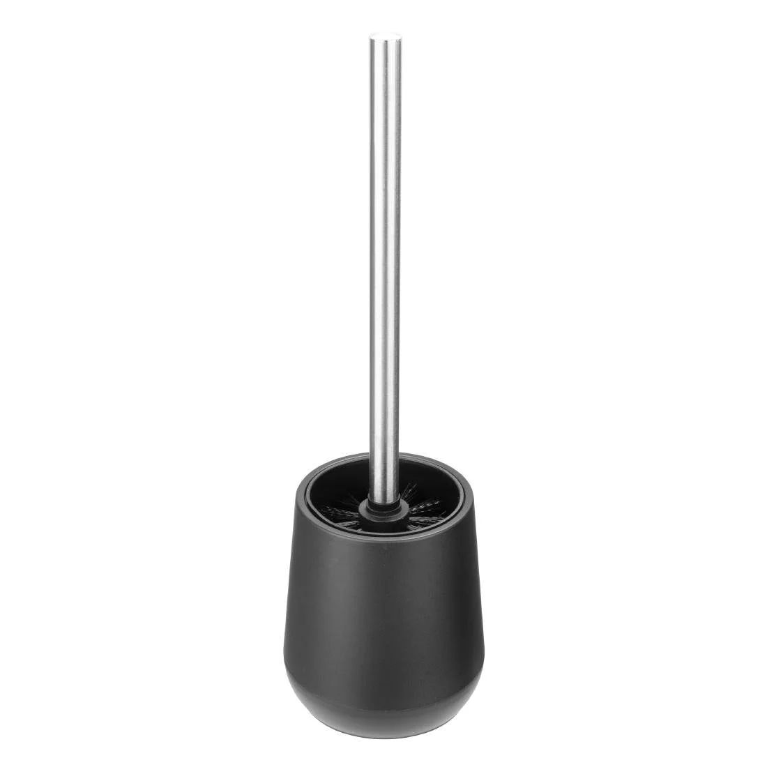 Jantex Toilet Brush and Holder Black - Image 1