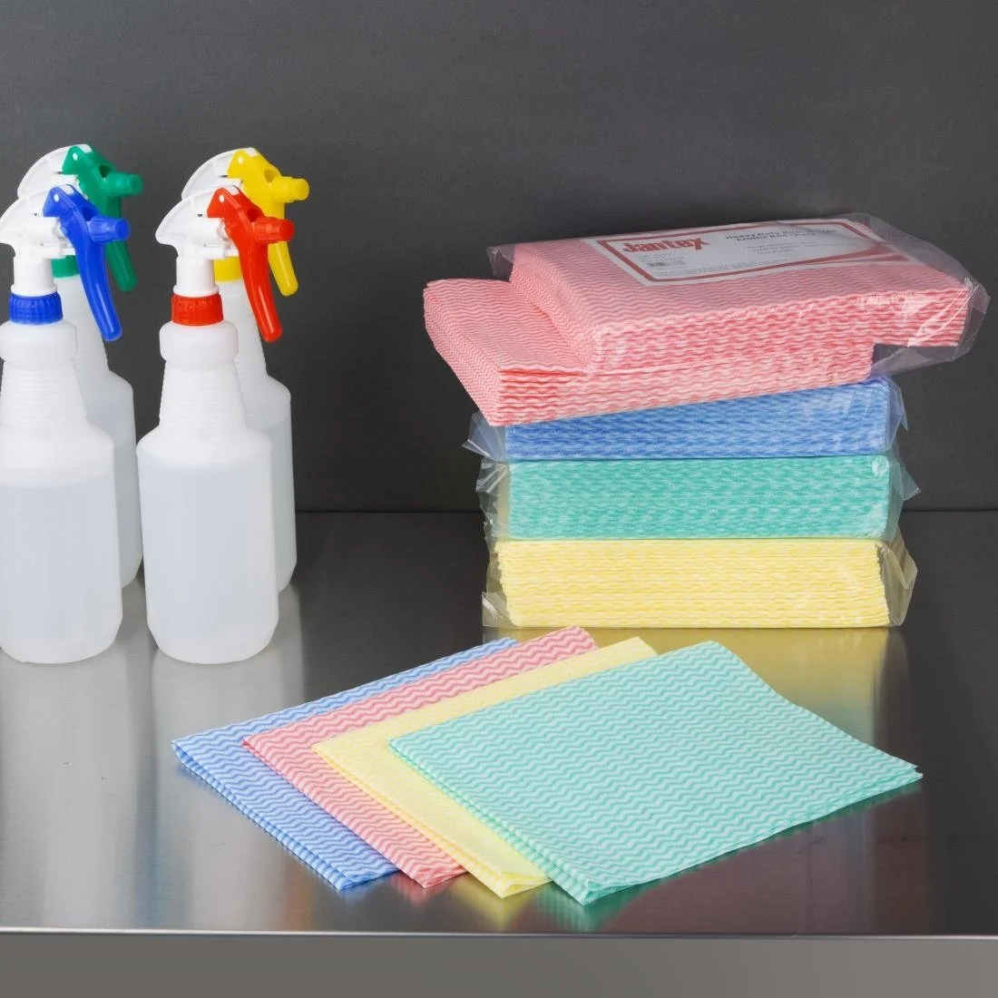 Jantex Heavy Duty Non-Woven Cloths Blue (25 Pack) - Image 5