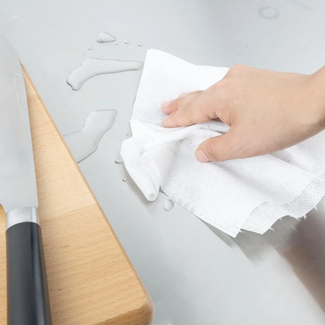 Jantex Green Compostable Cleaning Cloth White (200 Pack) - Image 7