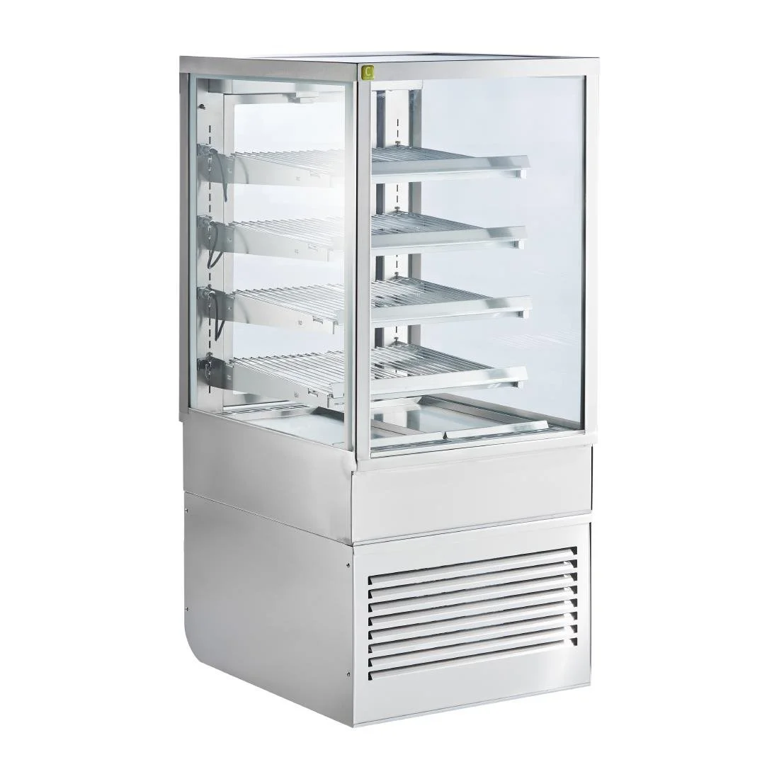 Cossiga Heated Freestanding Display Solid Front Glass w/Rear Sliding Doors