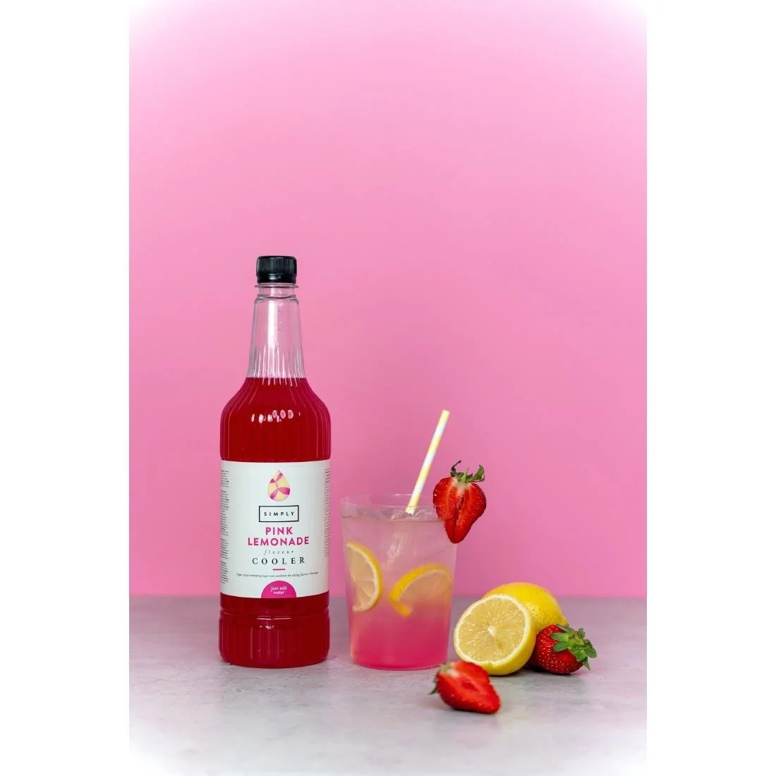 Simply Pink Lemonade Cooler Syrup 1Ltr - Image 4