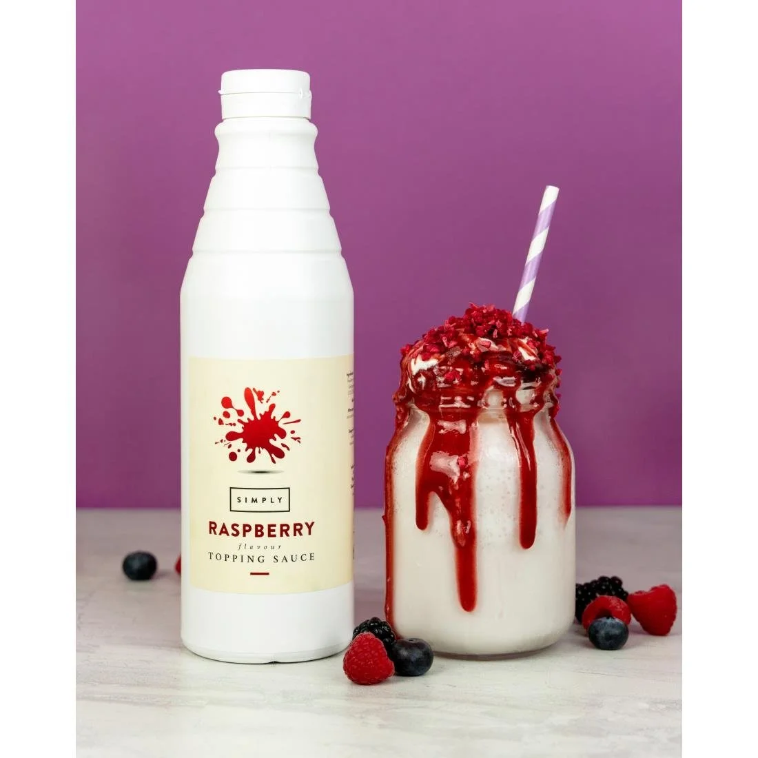 Simply Raspberry Topping Sauce 1kg - Image 7