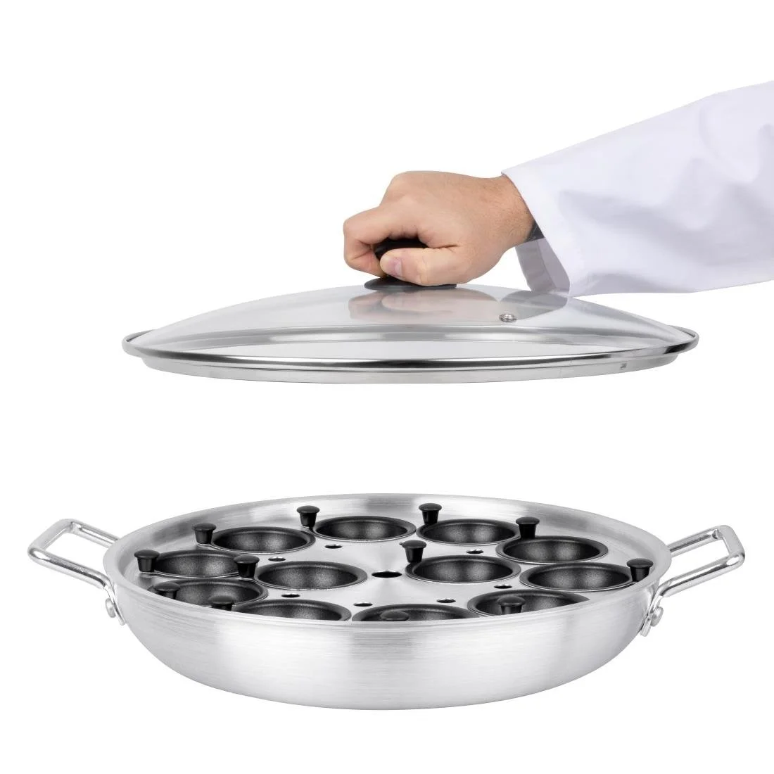 Vogue Aluminium Egg Poacher 35cm - Image 7