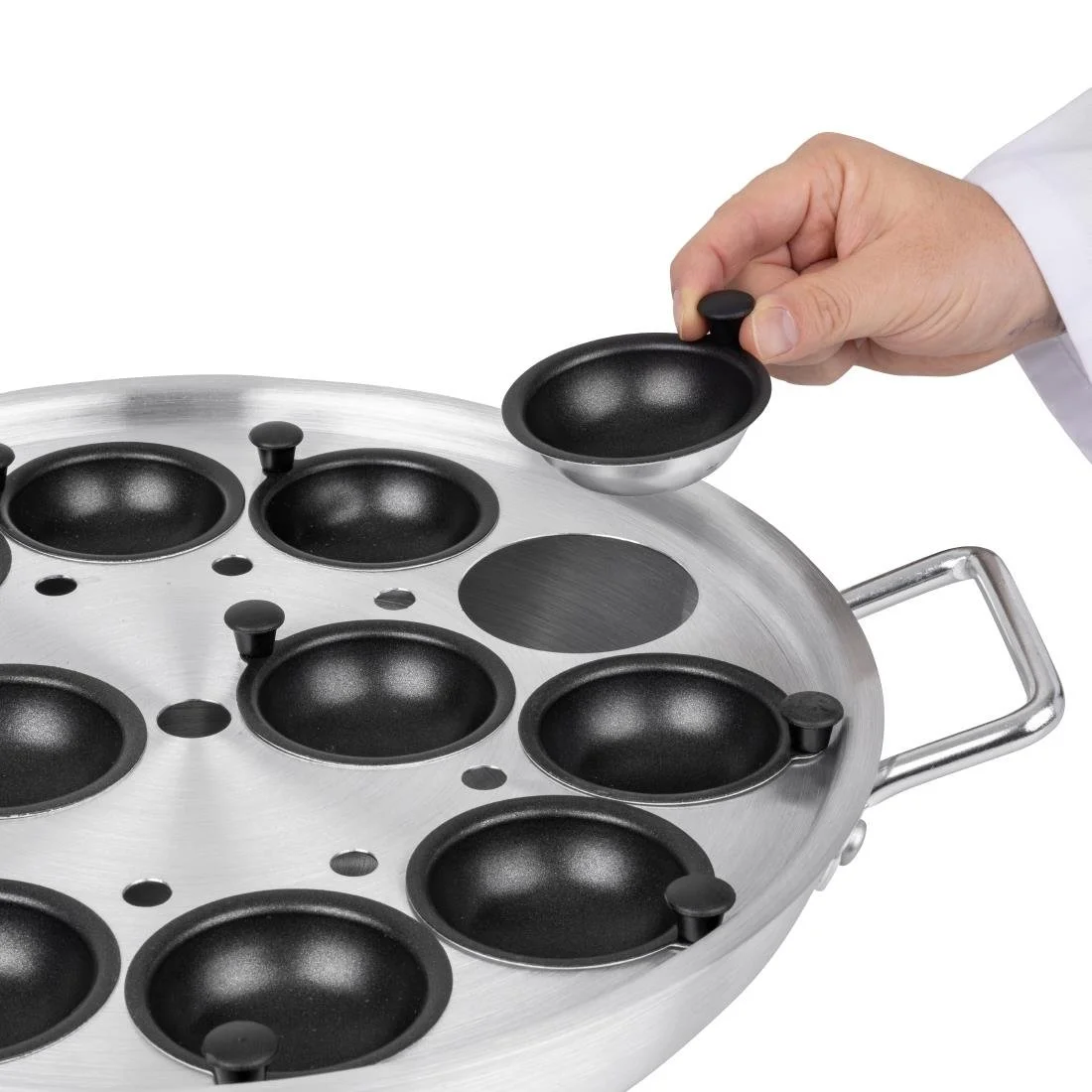 Vogue Aluminium Egg Poacher 35cm - Image 8