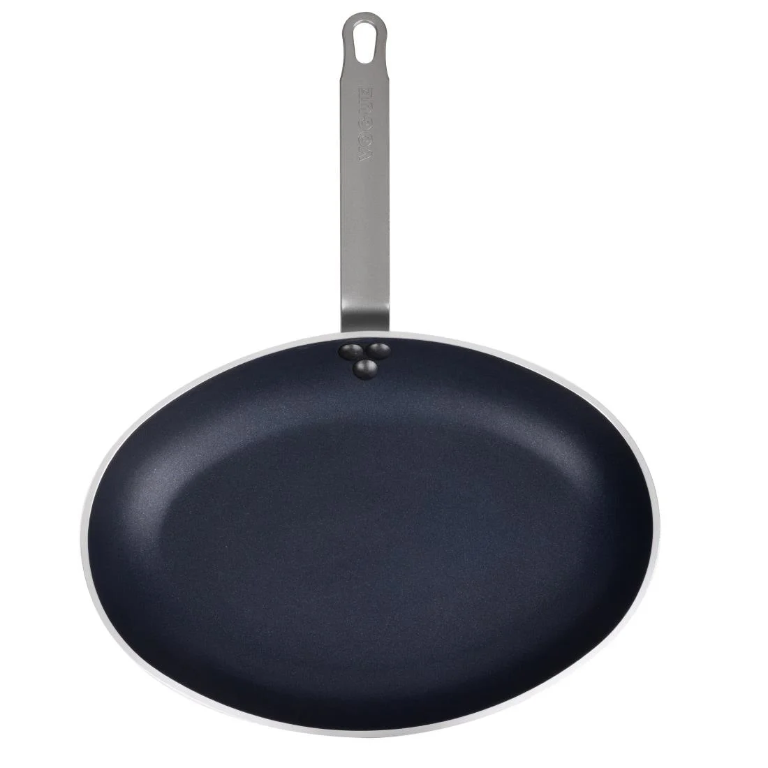 Vogue Aluminium Non-Stick Teflon Platinum Plus Oval Frying Pan 36cm - Image 3