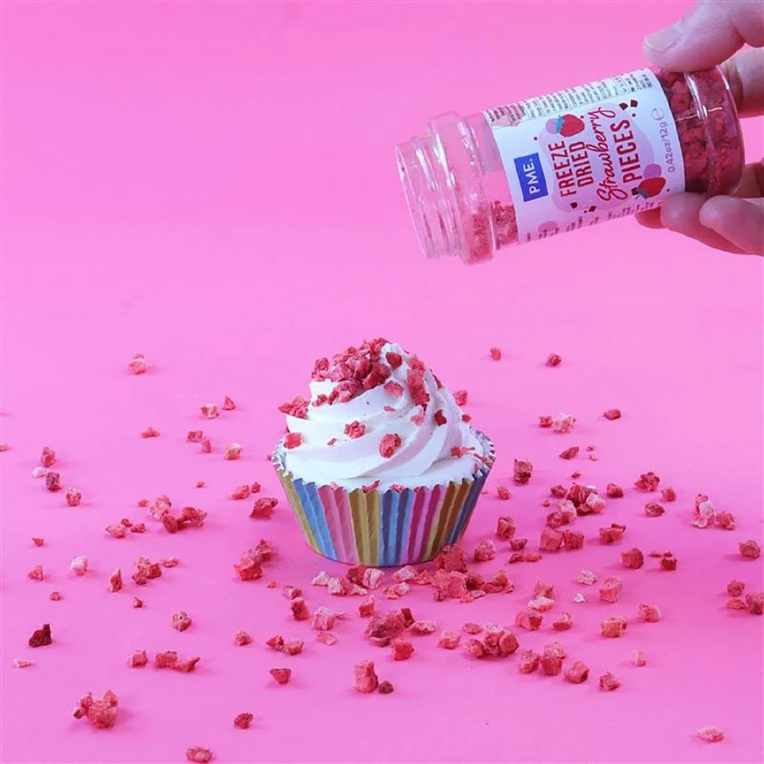 PME Freeze Dried Strawberry Pieces 12g - Image 4