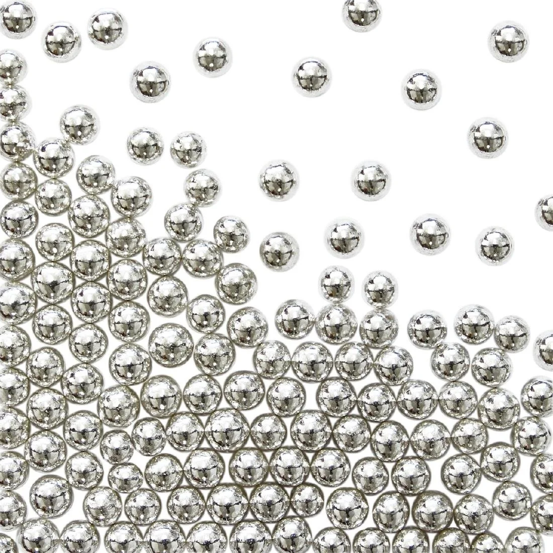 PME Silver Sugar Pearls 4mm - Image 4