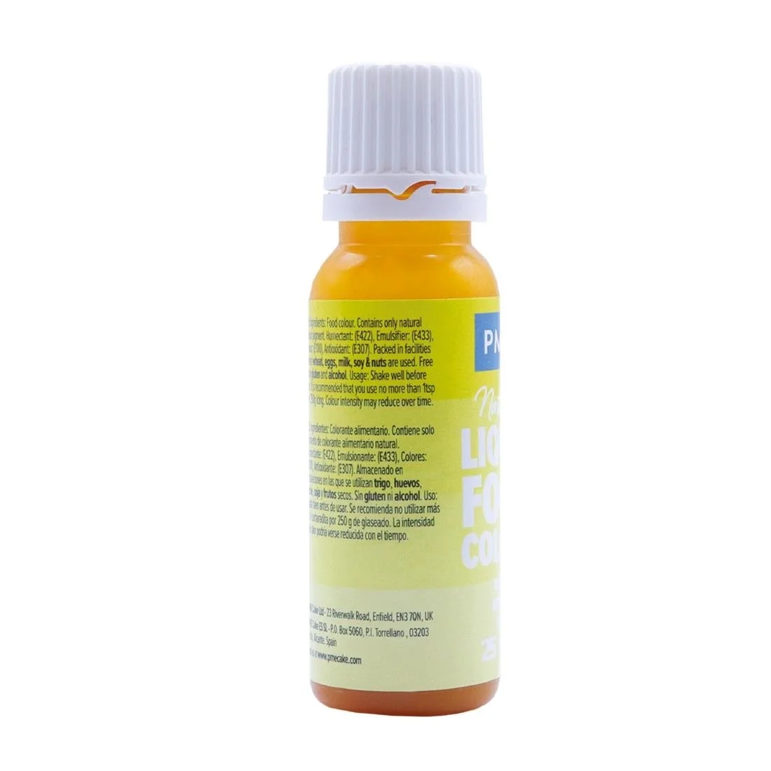 PME 100% Natural Food Colour - Lemon Yellow 25g - Image 2