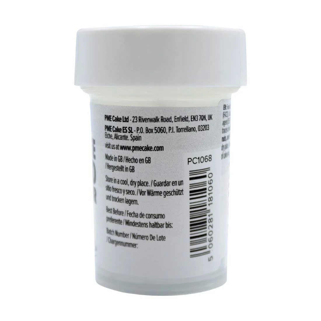 PME Concentrated Paste Food Colour - Arctic White 25g - Image 2