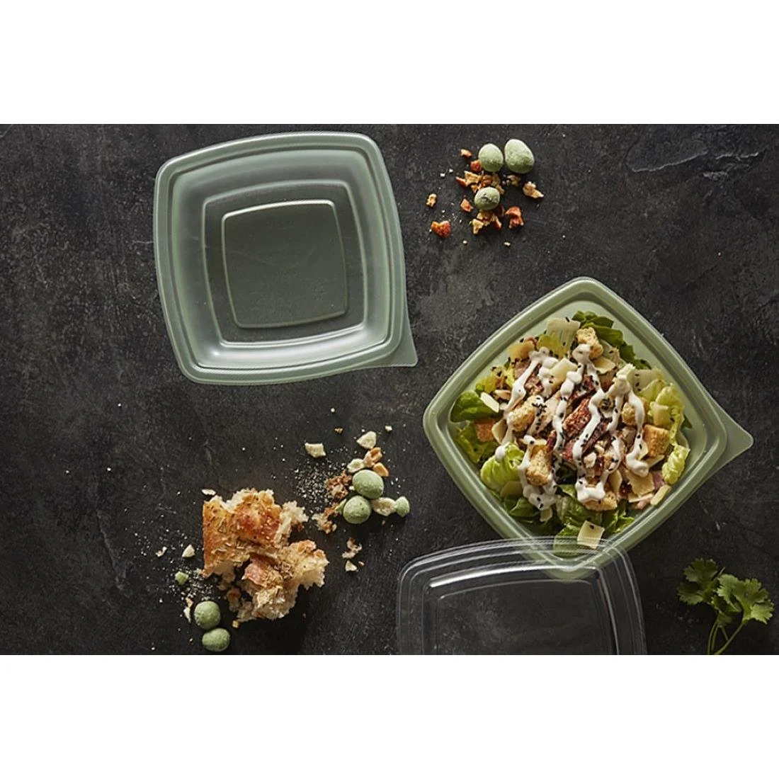 Plaza Evolve Square Takeaway Food Bowls 375ml (600 Pack) - Image 2
