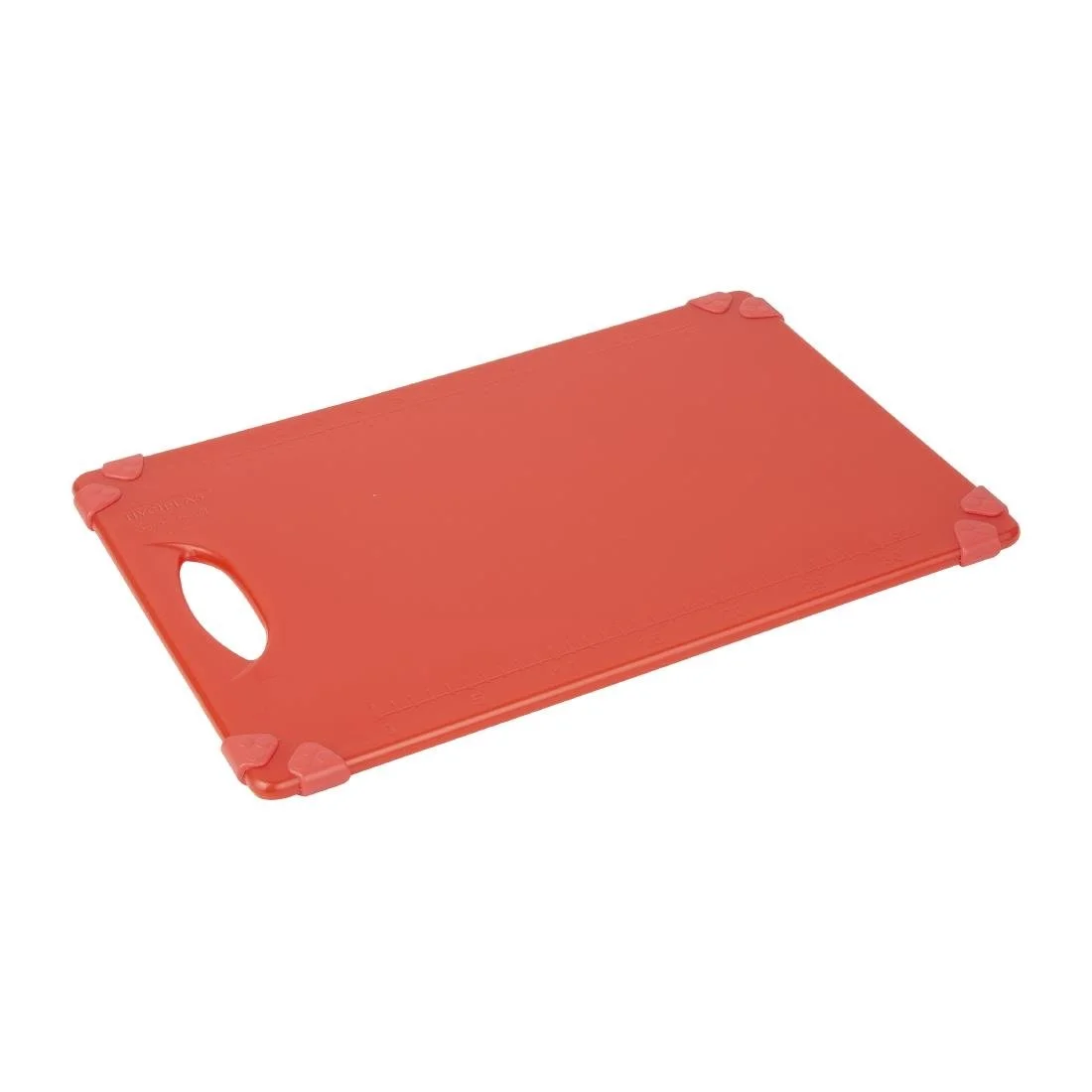 Hygiplas Commercial Grip Chopping Board Red 458x306mm - Image 1