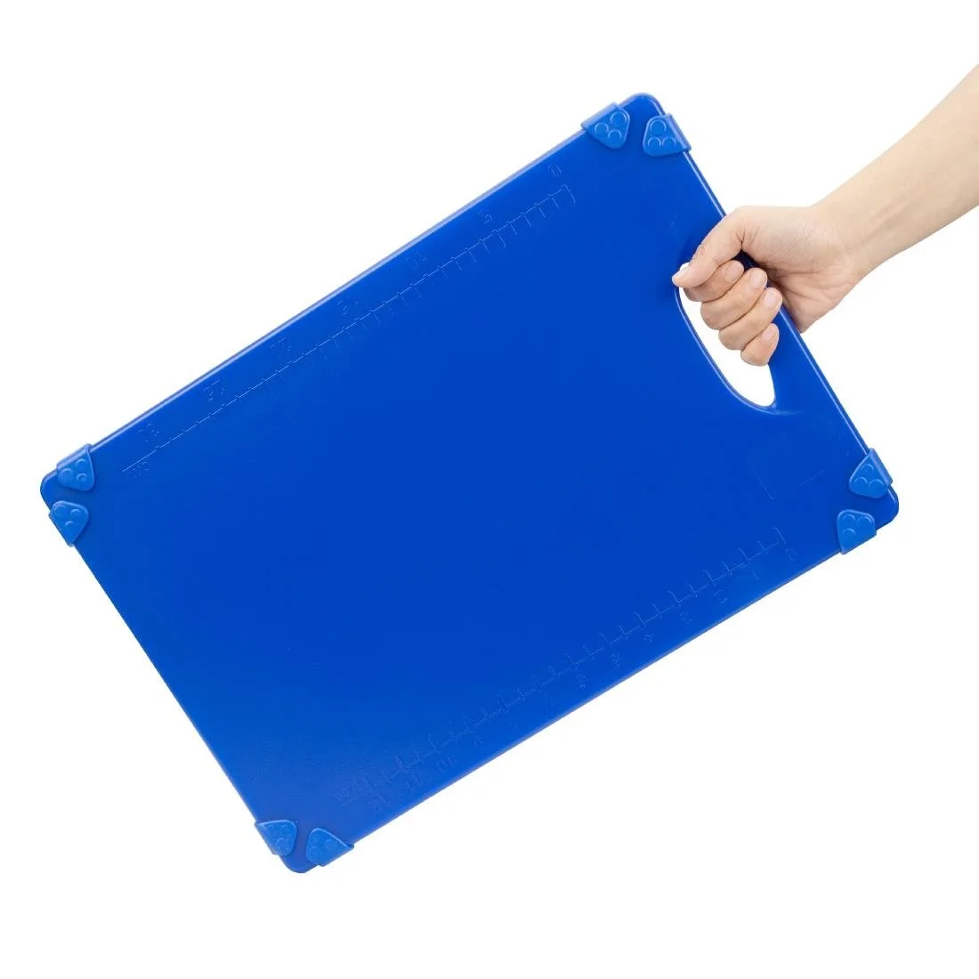 Hygiplas Commercial Grip Chopping Board Blue 458x306mm - Image 4
