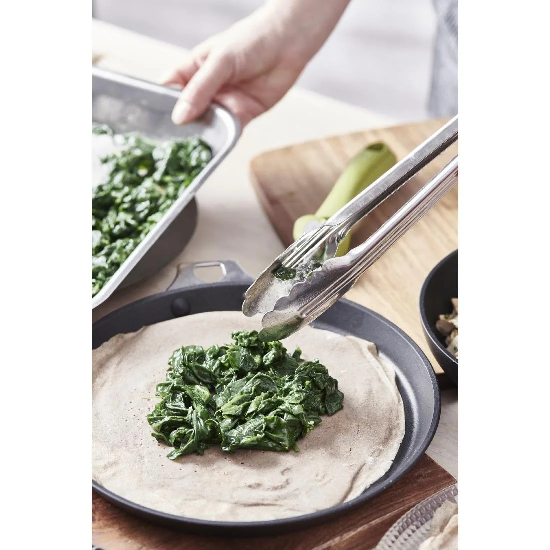 De Buyer Stainless Steel Utility Tongs 400mm - Image 5