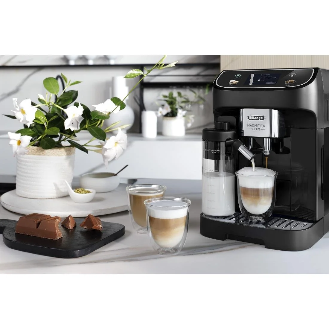 De'Longhi Magnifica Plus Bean to Cup Coffee Machine, ECAM320.60.B - Black - Image 6
