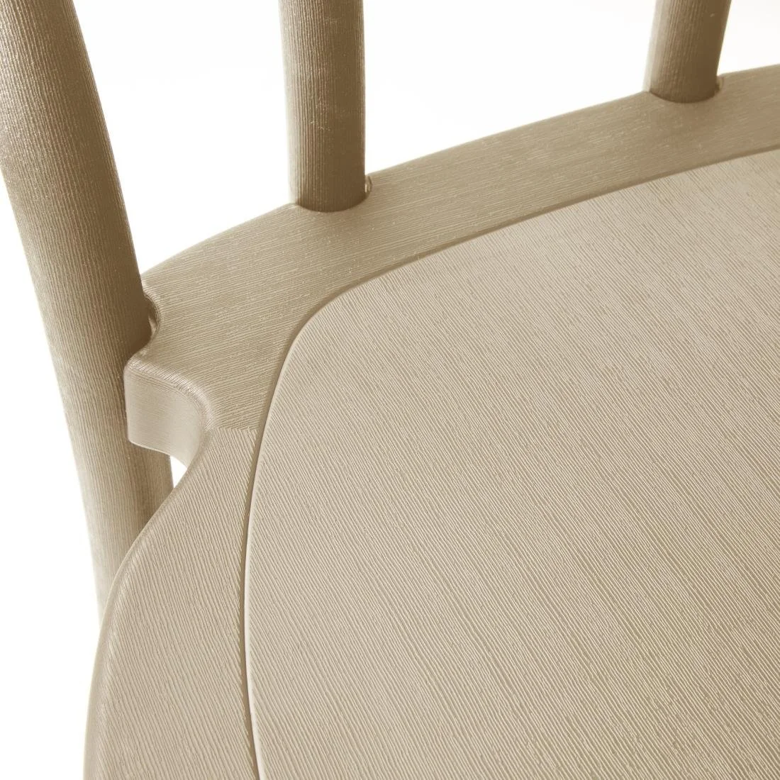 Bolero Soho Bentwood Style Resin Chairs Natural (4 Pack) - Image 4