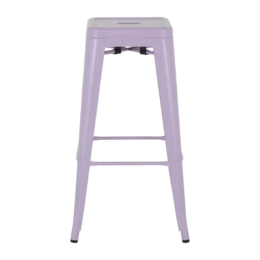 Bolero Bistro Metal High Stools Lilac Pop (4 Pack)