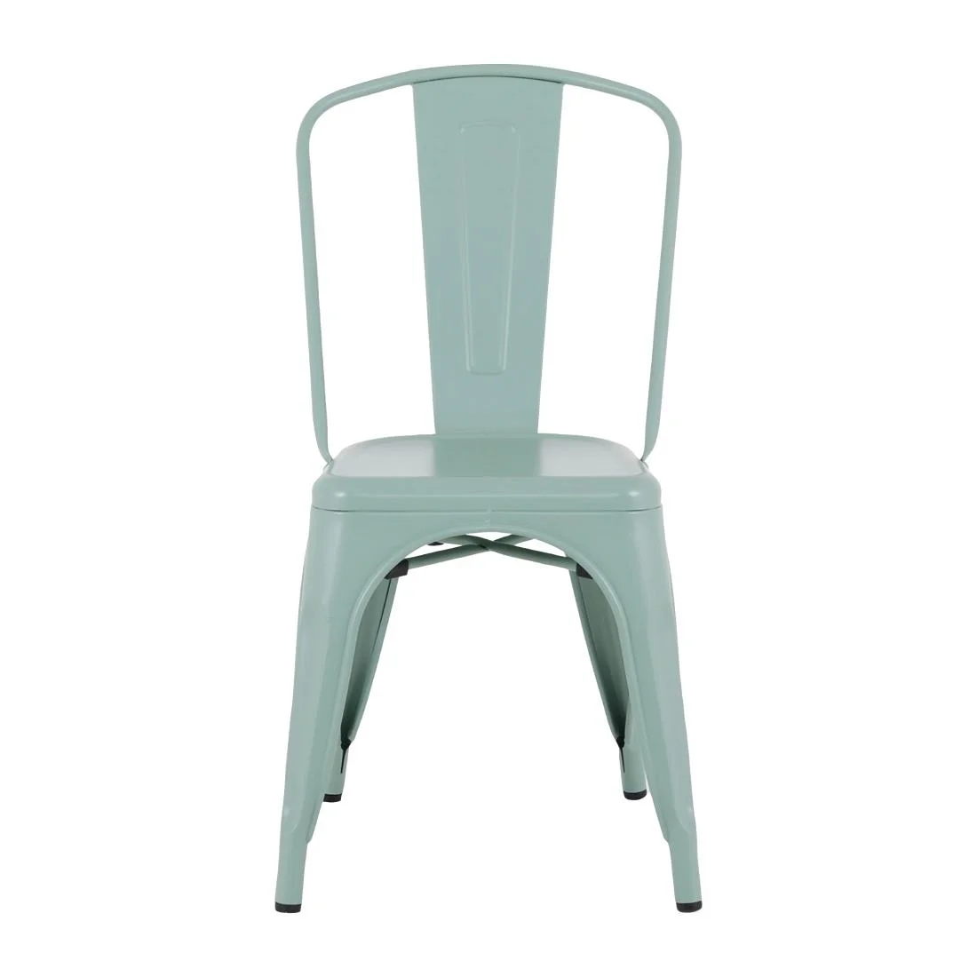 Bolero Bistro Metal Chairs Olive Green (4 Pack) - Image 2