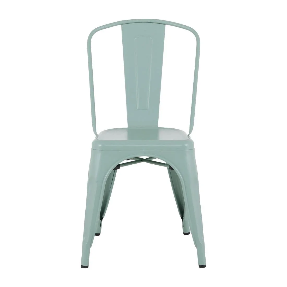 Bolero Bistro Metal Chairs Olive Green (4 Pack) - Image 2