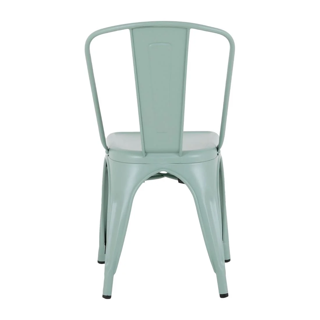 Bolero Bistro Metal Chairs Olive Green (4 Pack) - Image 3